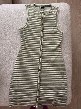 Wild Fable high neck button up mini dress